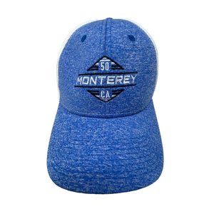 Ouray Heather Performace Cap Mens OS Mesh Back 50 Monterey CA Royal White NEW
